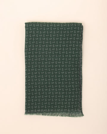 Green Scarf 100% Wool
